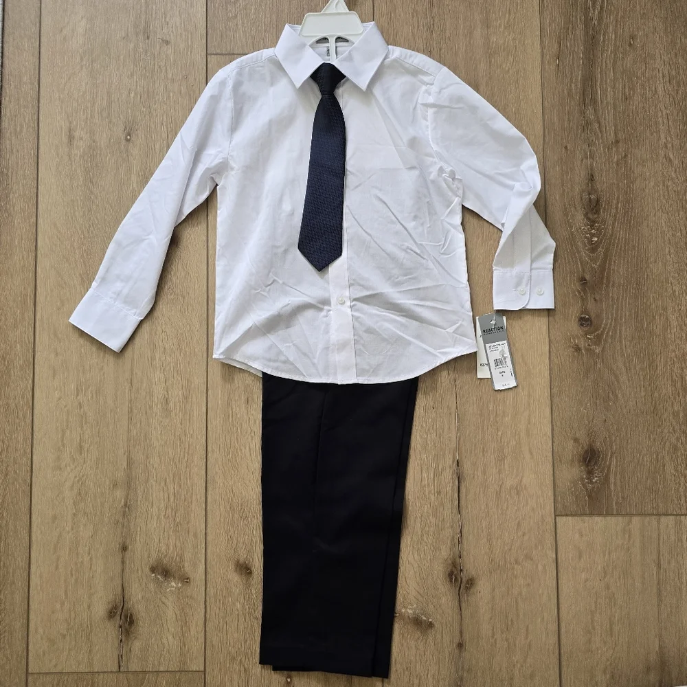Kenneth Cole Reaction Little Boys Shirt, Pant, and Tie, 3 Piece Set